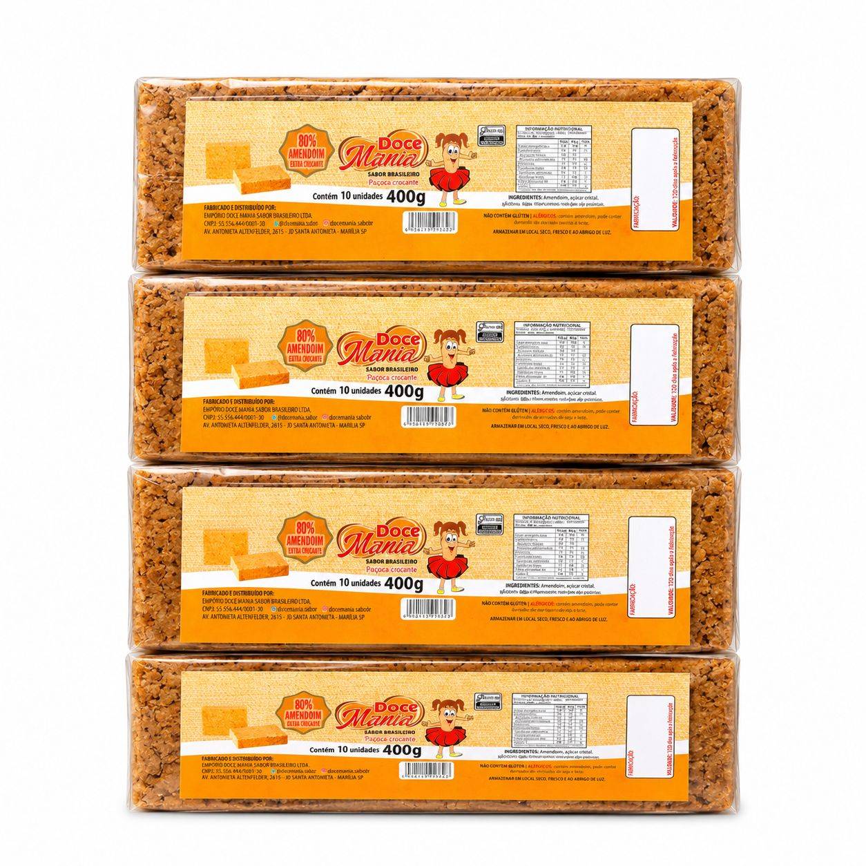 Barra de Paçoca 400g Docce Mannia'