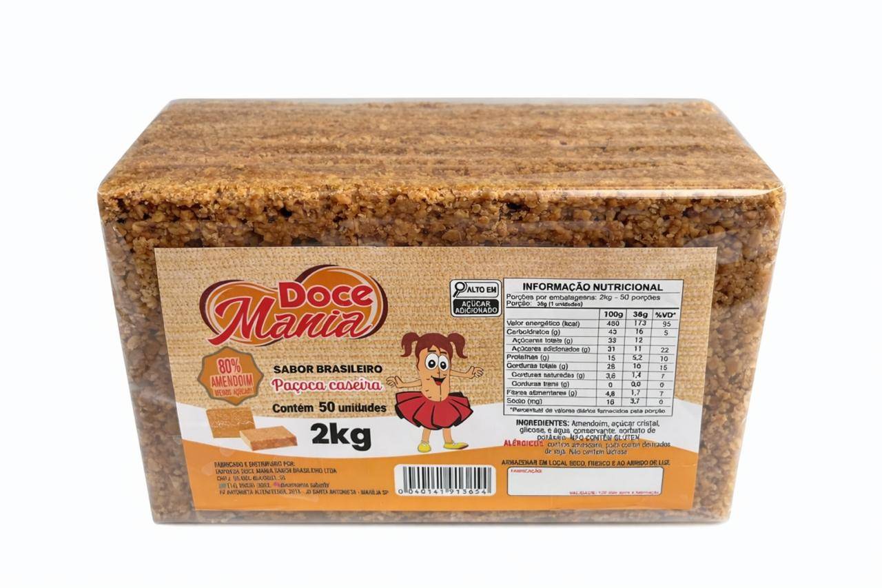 Paçoca Caseira 2kg Docce Mannia'